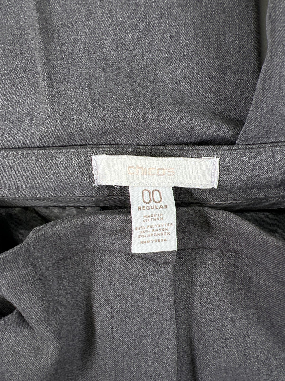 Chico’s Women’s Gray Bootcut Dress Pants - 00