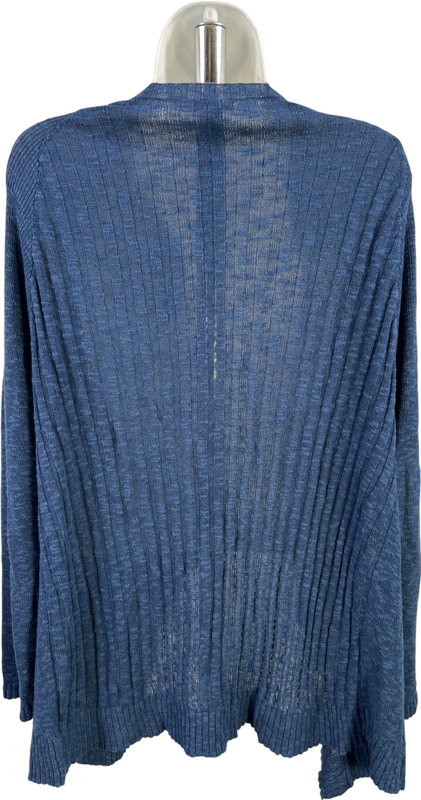 J.Jill Women’s Blue Long Sleeve Open Cardigan Sweater - M