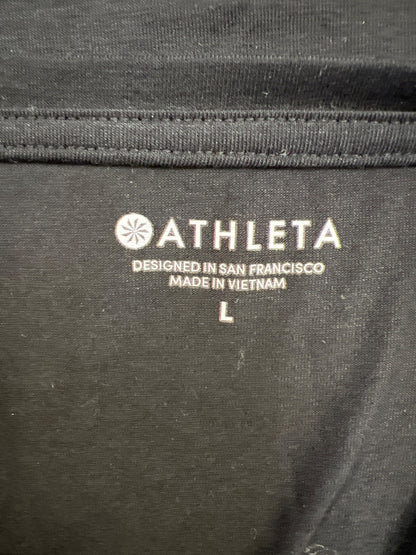 Athleta Women’s Black Short Sleeve Scoop Neck T-Shirt - L