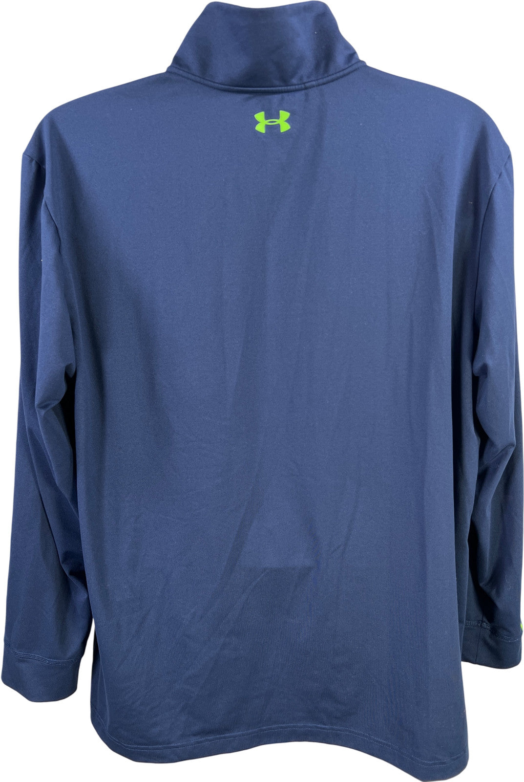 Under Armour Men’s Blue/Green Loose Fit ColdGear Pullover Sweatshirt - XL