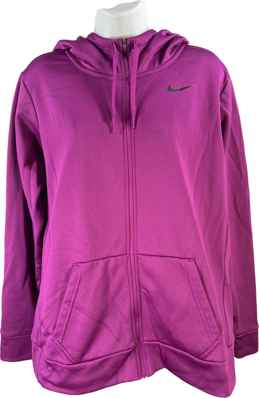 Nike Sportswear Women’s Purple Fleece Lined Full Zip Sweatshirt - L