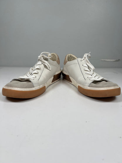 Dolce Vitta Women’s White Leather Low Top Lace Up Sneakers - 8.5