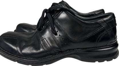 Clarks Men’s Black Leather Lace Up Comfort Walking Loafers - 9.5