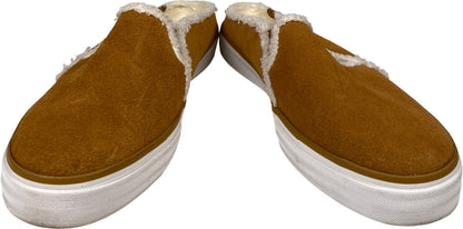 Keds Women’s Tan/Brown Suede Shearling Lined Double Decker Slip On Mules - 11