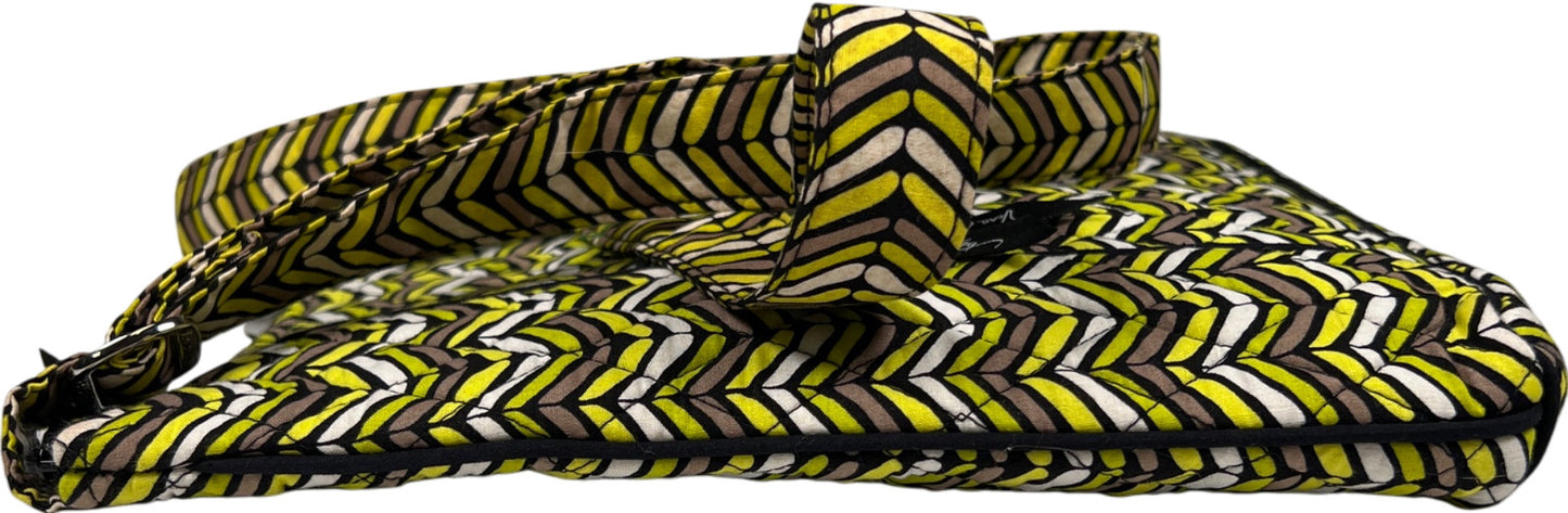 Vera. Bradley Women’s Yellow Citron Chevron Crossbody Hipster Purse