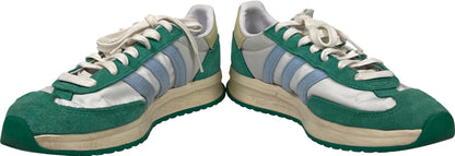 Adidas Women’s White/Green Suede Run 70’s Lace Up Court Sneakers - 9.5