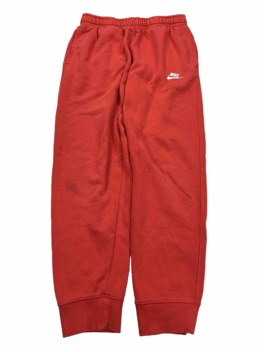 Nike Men's Red Sportswear Club Fleece Jogger Sweatpants - M