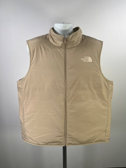 The North Face Men’s Beige Reversible Puffer Vest - XXL
