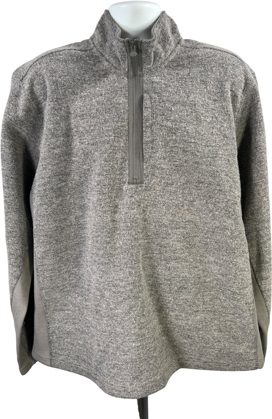 Merrell Men’s Gray Wool Blend Aeroblock 1/4 Zip Pullover Jacket - XXL