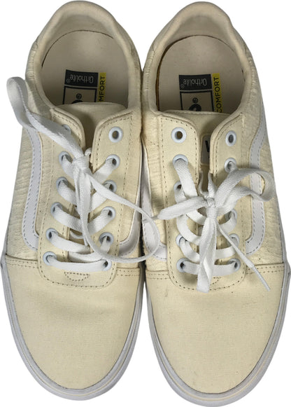 Vans Women’s Light Yellow Canvas Lace Up Sneakers - 9.5
