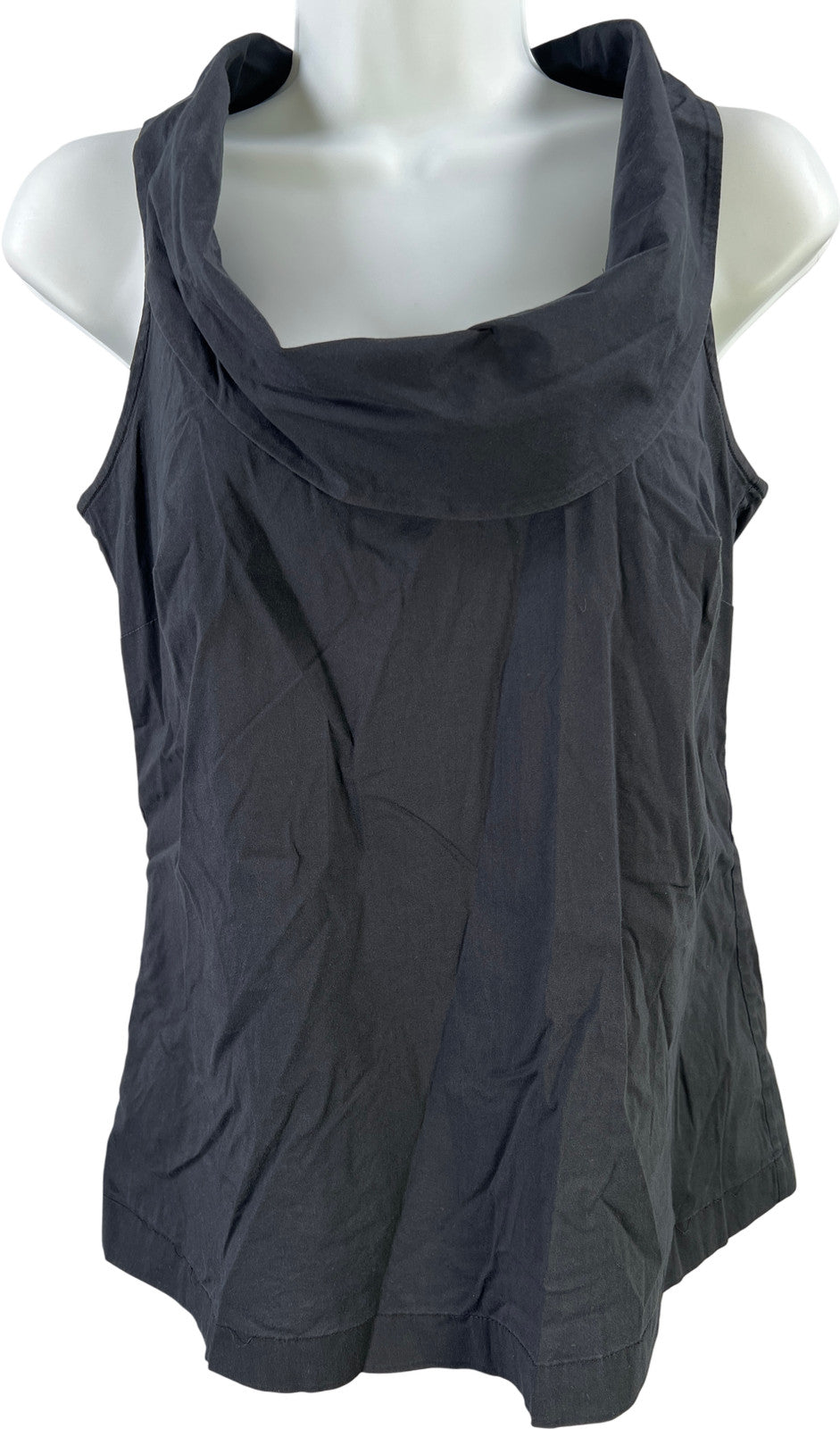 Ann Taylor Women’s Black Cowl Neck Sleeveless Blouse - 0