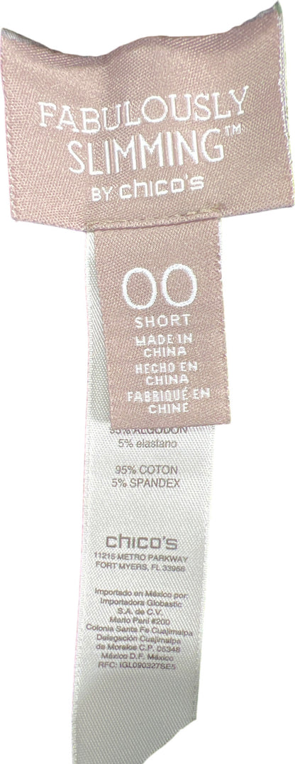 Fabulously Slimming by Chico’s Women’s Black Pull On Pants - 00 Short