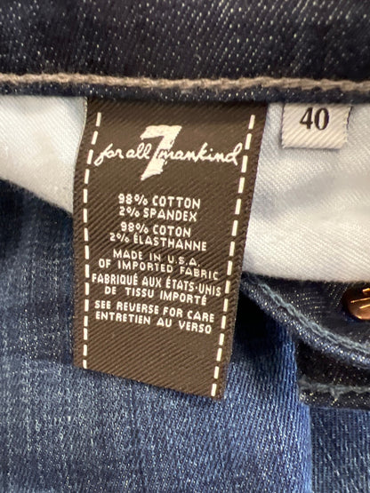 7 For All Mankind Men’s Dark Wash Austyn Straight Denim Jeans - 40x38