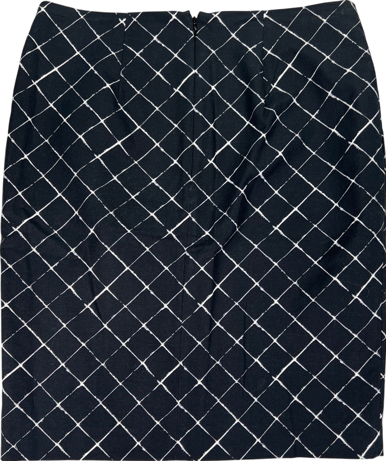 White House Black Market Women’s Black/White Pencil Skirt - 12