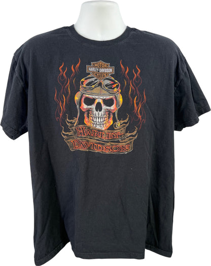 Harley Davison Men’s Black Florence KY Skull Graphic Short Sleeve T-Shirt - XL