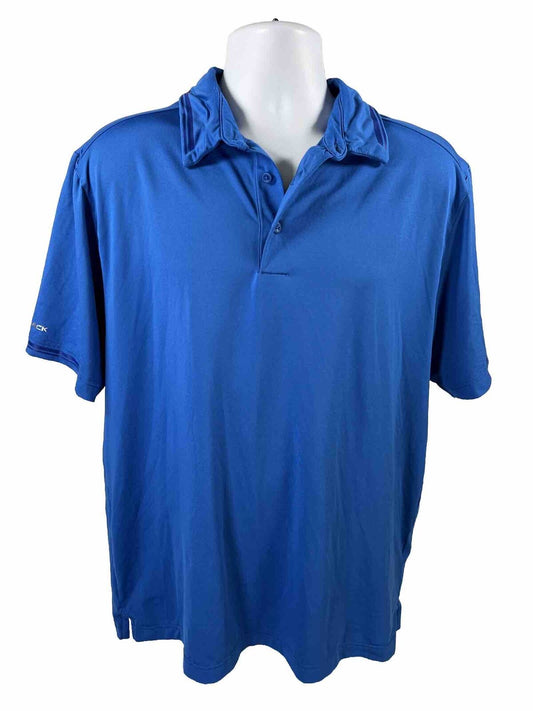 Under Armour Men's Blue Loose Fit HeatGear Short Sleeve Polo Shirt - L