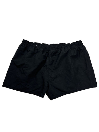 NUEVOS pantalones cortos informales con cintura anudada en negro para mujer Old Navy - 2XL