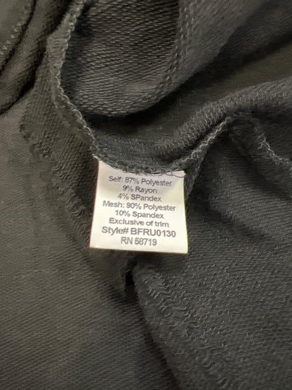 Baku Women’s Black 3/4 Ruffle Sleeve Jet French Mesh Blouse - M