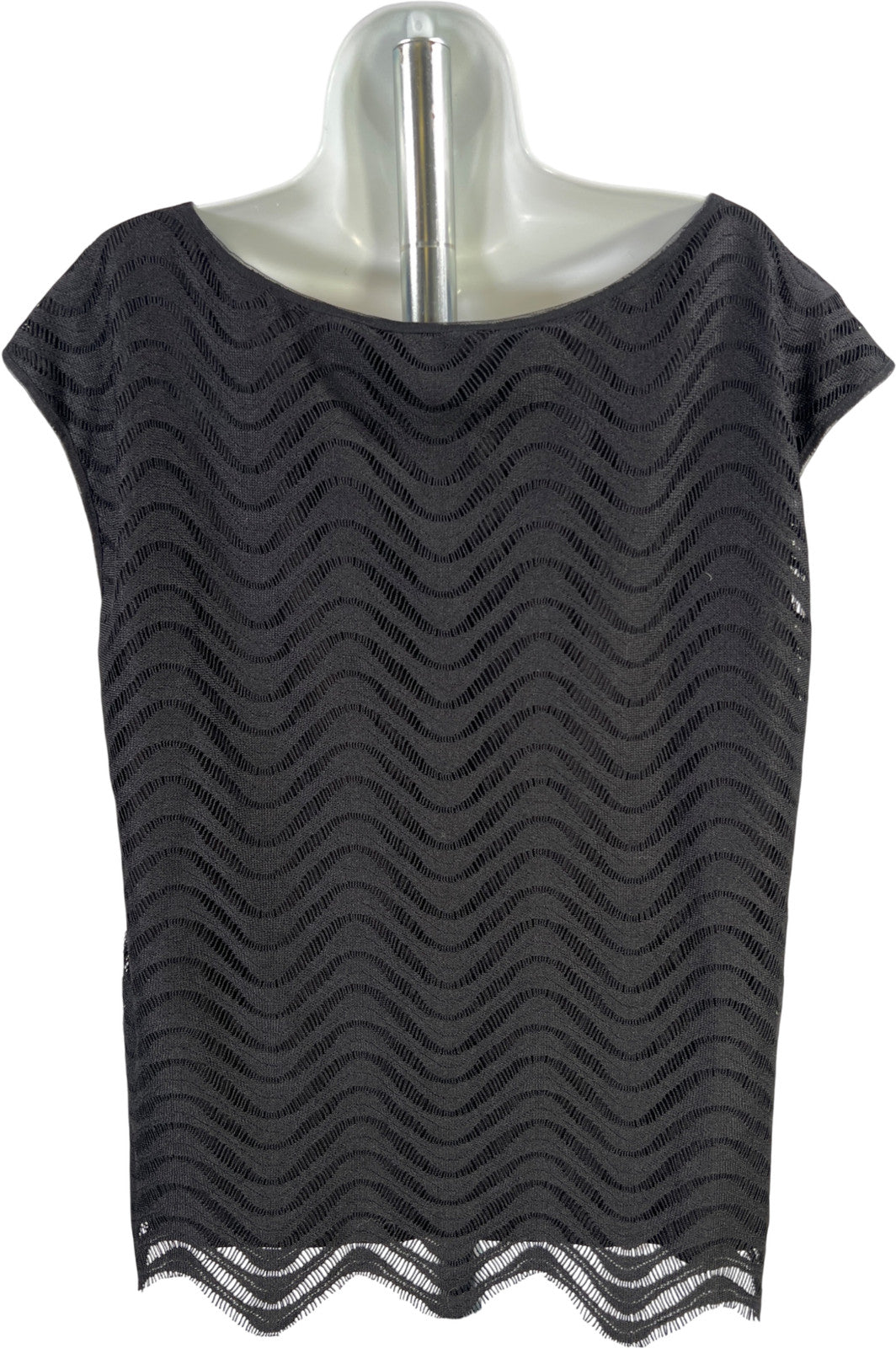 Max Studio Women’s Black Cap Sleeve Lined Blouse - XL