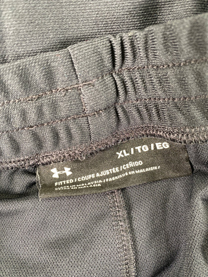 Under Armour Men’s Black Fitted Twist Zip Ankle Athletic Pants - XL