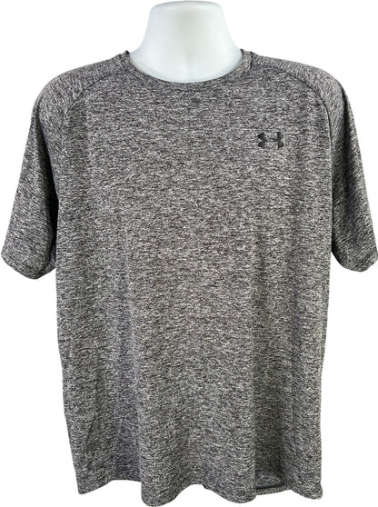 Under Armour Men’s Gray Heather Short Sleeve HeatGear Athletic Tech T-Shirt - XL