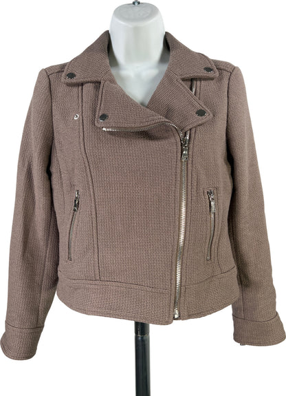 Ann Taylor Women’s Gray Asymmetrical Zip Jacket - XS Petite