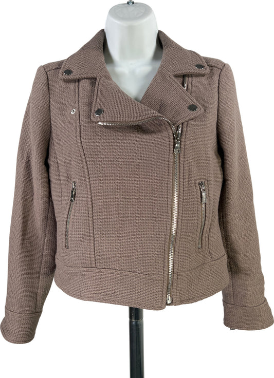 Ann Taylor Women’s Gray Asymmetrical Zip Jacket - XS Petite