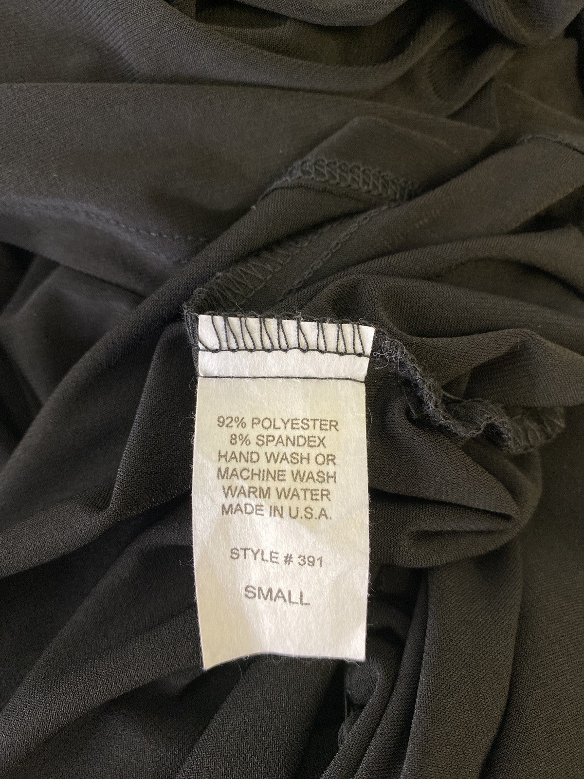 Last Tango Women’s Black 2 Layer V-Neck 3/4 Sleeve Sheath Dress - S