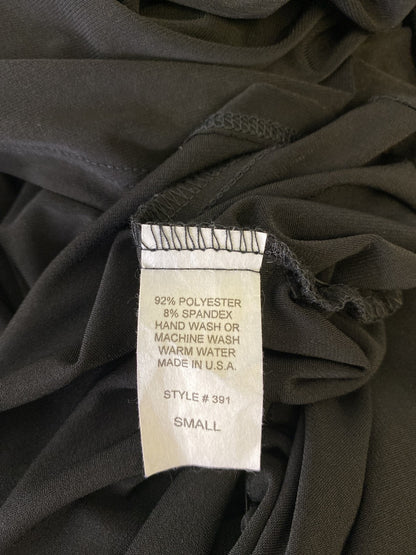 Last Tango Women’s Black 2 Layer V-Neck 3/4 Sleeve Sheath Dress - S