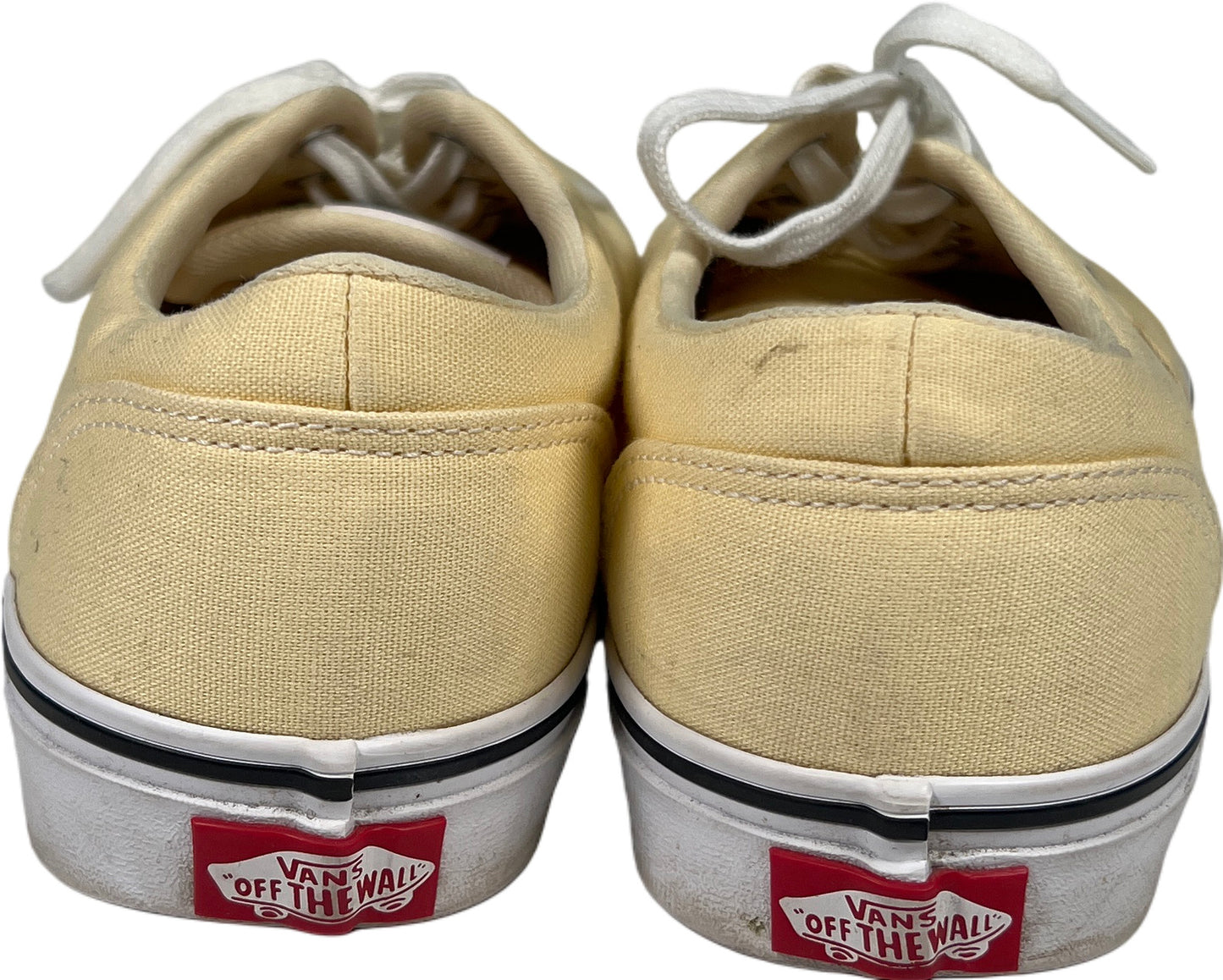 Vans Women’s Light Yellow Lace Up Casual Sneakers - 9