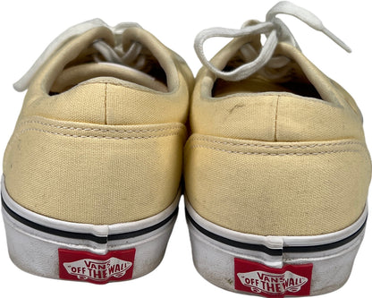 Vans Women’s Light Yellow Lace Up Casual Sneakers - 9