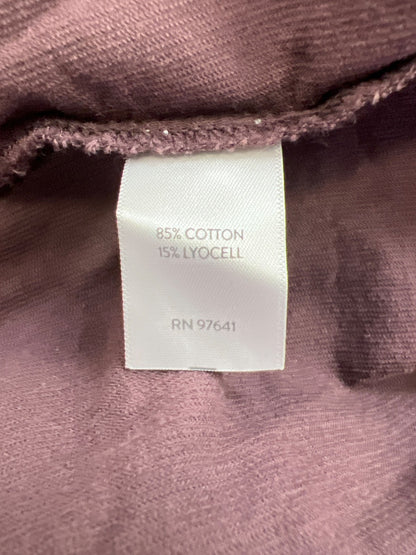 J.Jill Women’s Purple Long Sleeve Button Up Corduroy Shirt Dress - L