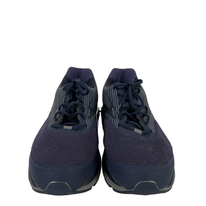 Brooks Men's Blue Addiction Walker Suede Comfort Walking Shoes - 12 Wide