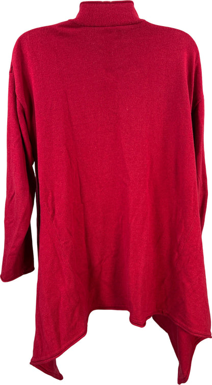 Pure J.Jill Women’s Red Cashmere Blend Open Front Cardigan Sweater - M Petite