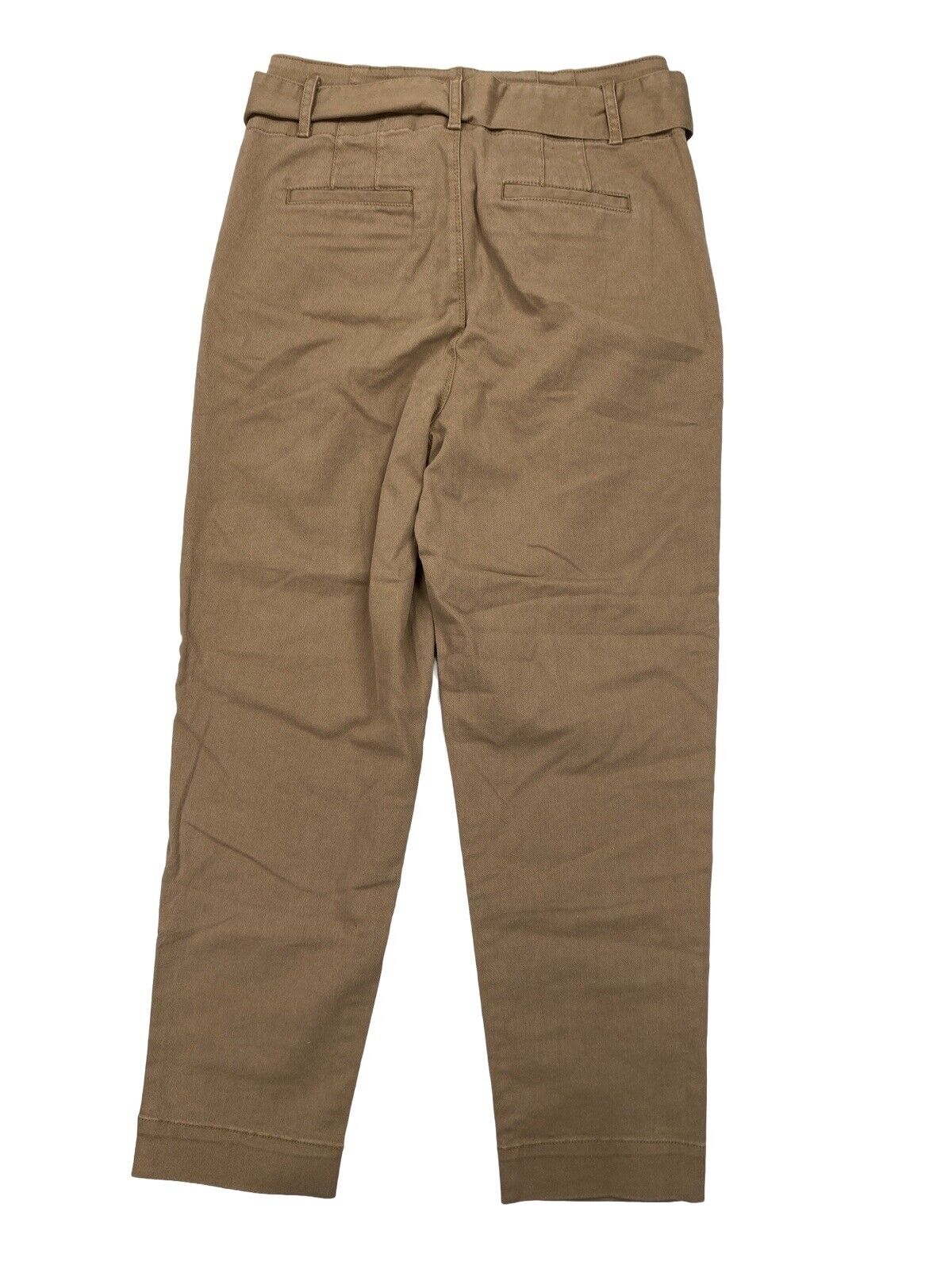 NEW LOFT Women's Brown Loose Fit Tie Front Pants - 4