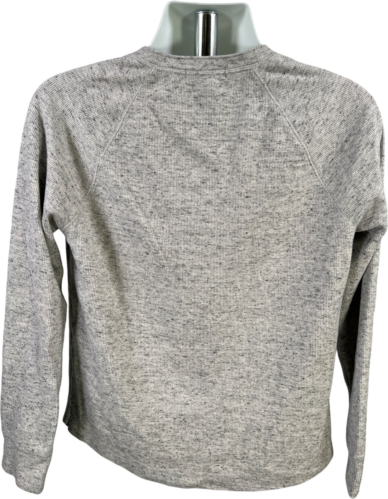 Banana Republic Men’s Gray Brushed Waffle Knit Long Sleeve Sweater - M