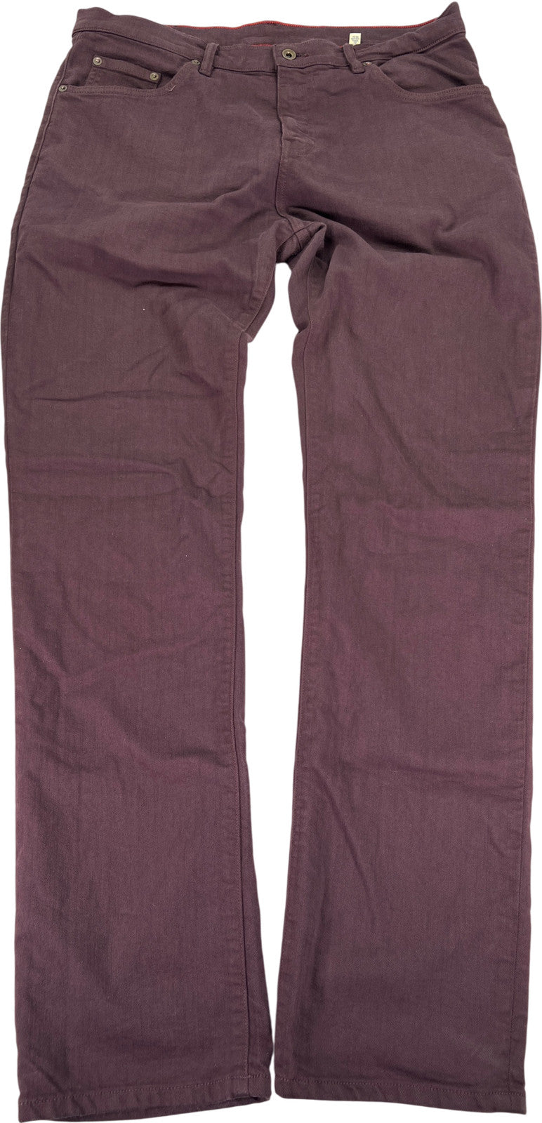 Raleigh Denim Men’s Burgundy/Brown Alexander Jeans - 34