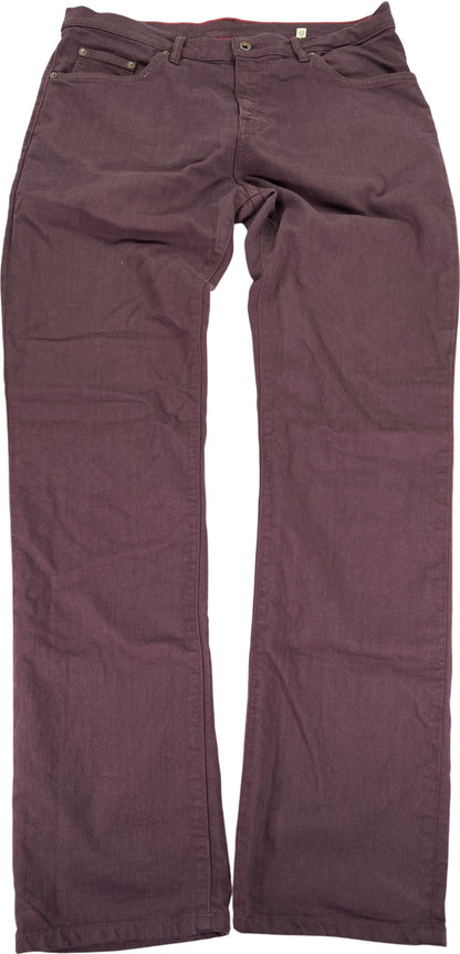 Raleigh Denim Men’s Burgundy/Brown Alexander Jeans - 34