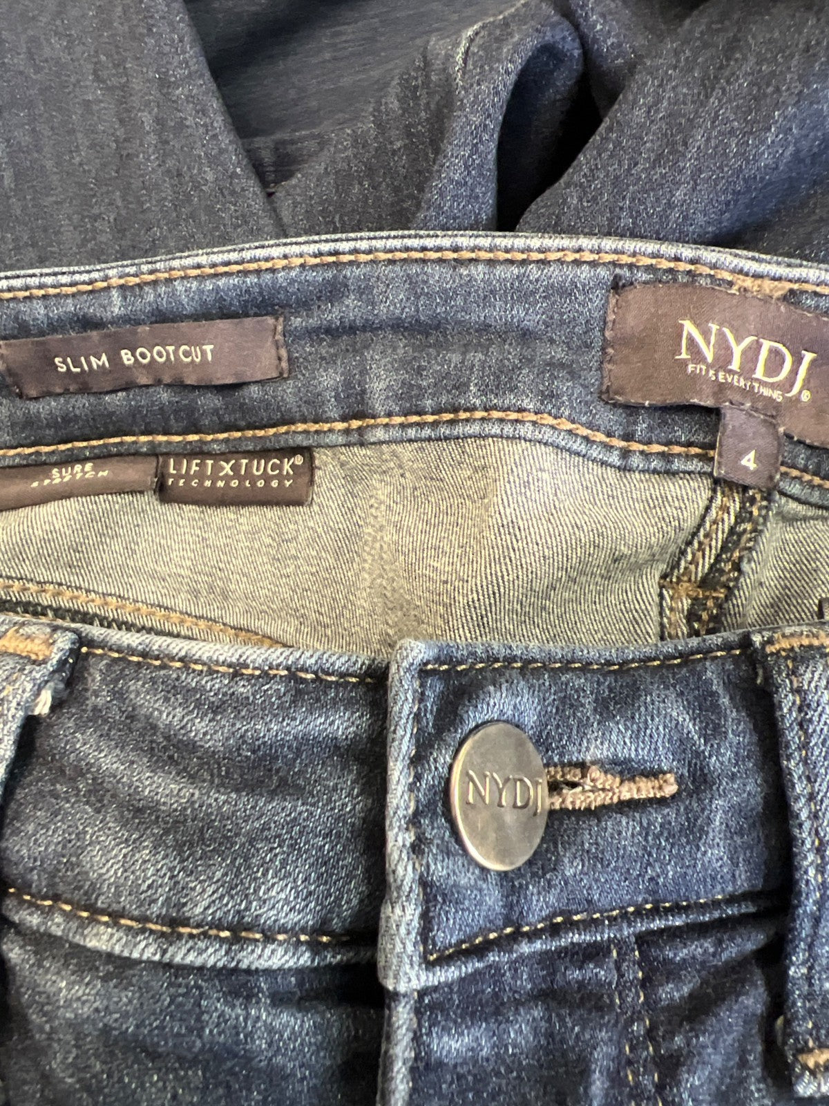 Not Your Daughters Jeans Women’s Medium Wash Slim Bootcut Denim Jeans - 4