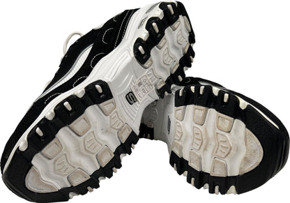 Skechers Women’s Black D’Lites Air Cooled Memory Foam Lace Up Sneakers - 6.5