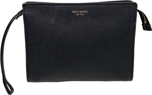 Kate Spade Women’s Black Leather Zip Close Pouch
