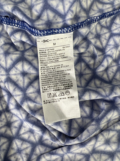 Banana Republic Women’s Blue/White Sleeveless Shift Dress - M