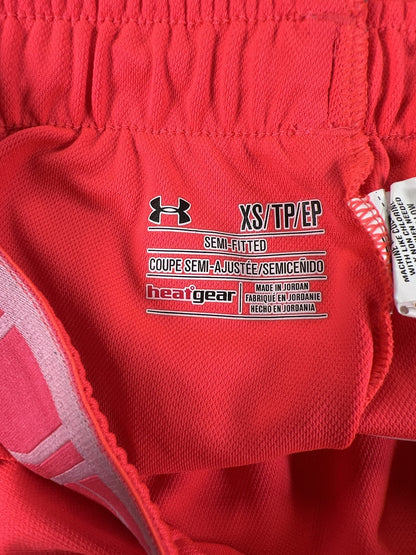 Under Armour Women’s Bright Pink Semi-Fitted Unlined Athletic Shorts - XS
