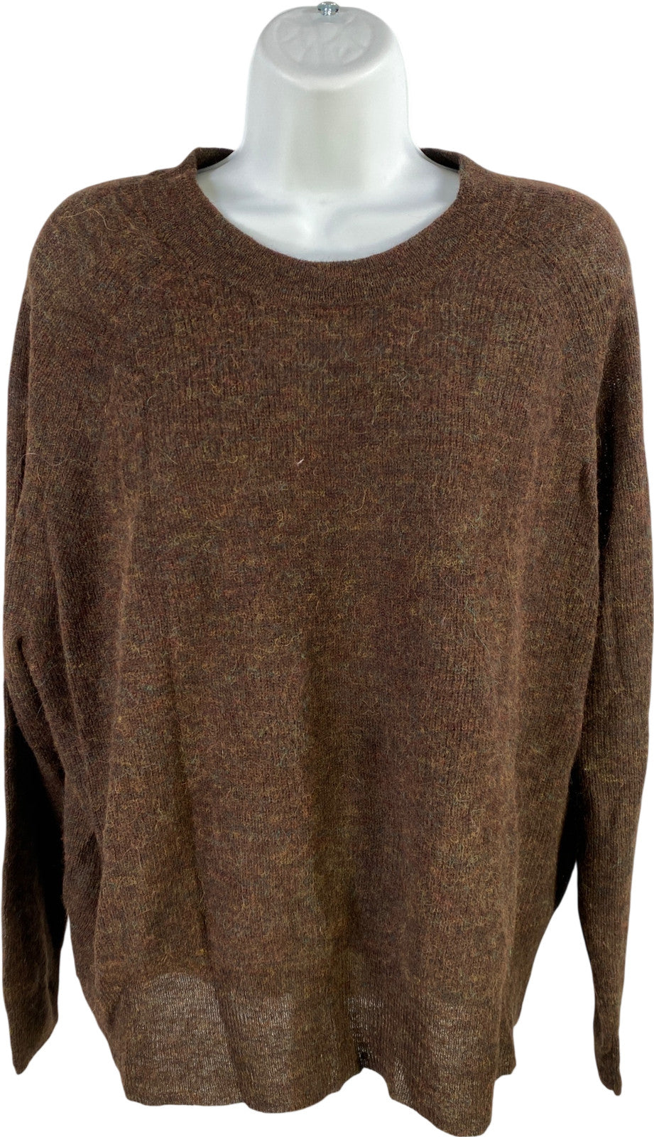 Madewell Women’s Brown Alpaca Wool Long Sleeve Thin Sweater - S