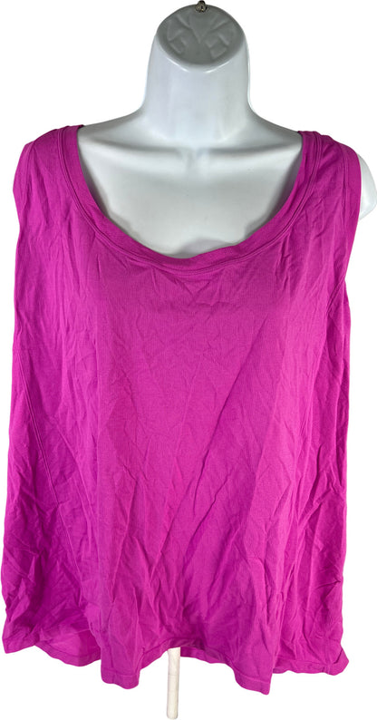 NEW Fabletic’s Women’s Pink Seamless Racerback Tank Top - Plus 3X