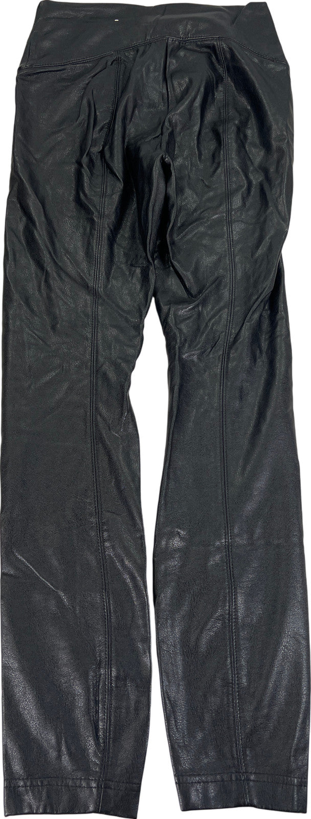White House Black Market Women’s Black Faux Leather Leggings - 0 Short