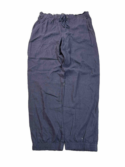 NEW Social Standard Women's Blue Linen Blend Solstice Pants - L