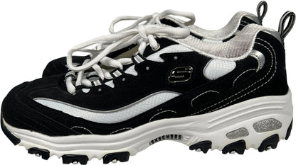 Skechers Women’s Black D’Lites Air Cooled Memory Foam Lace Up Sneakers - 6.5