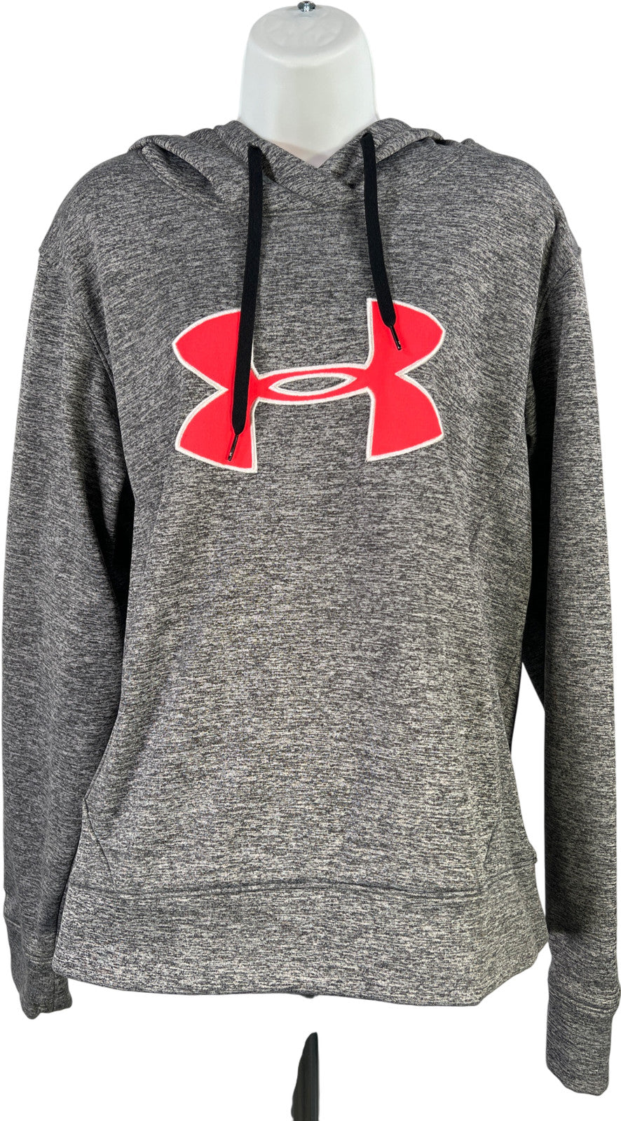 Under Armour Women’s Gray/Pink Heather ColdGear Pullover Sweatshirt - L