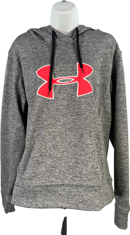 Under Armour Women’s Gray/Pink Heather ColdGear Pullover Sweatshirt - L